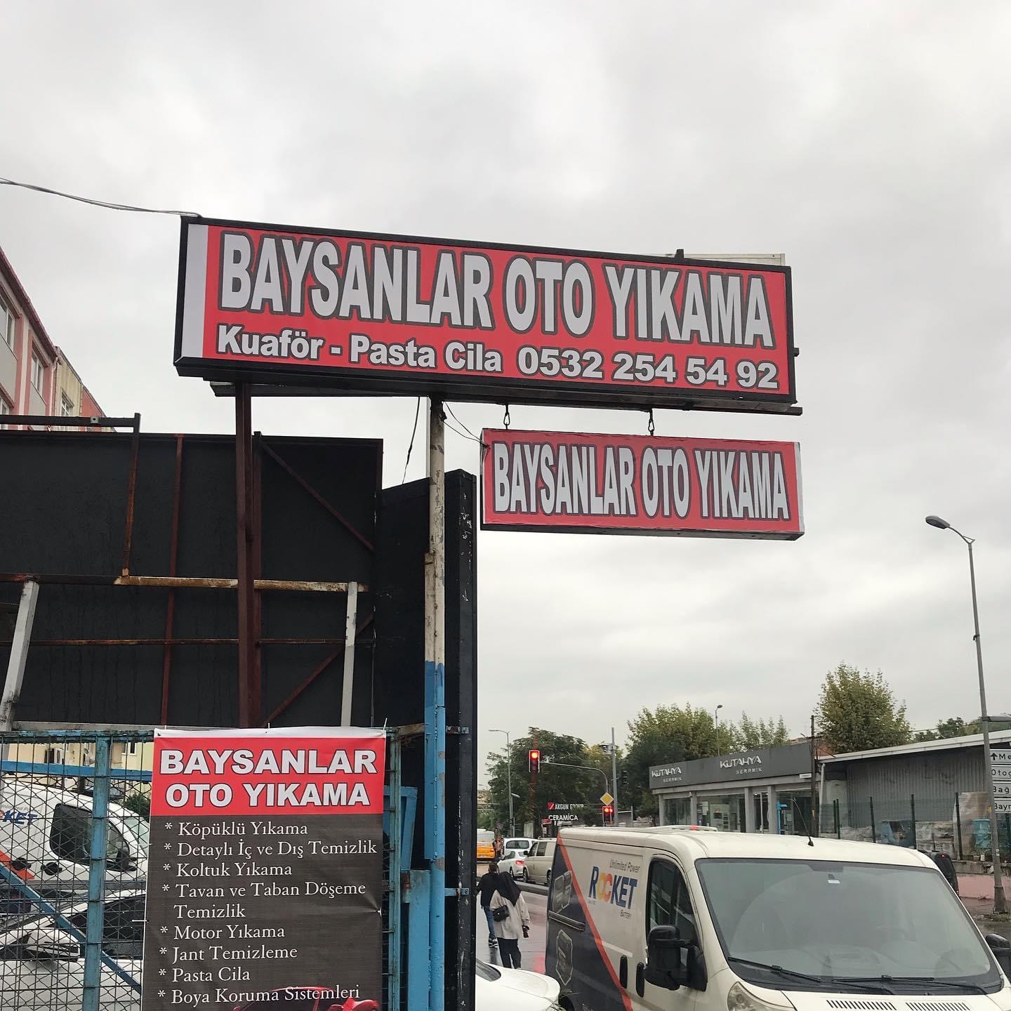 BAYSANLAR OTO YIKAMA - ESENLER / İSTANBUL