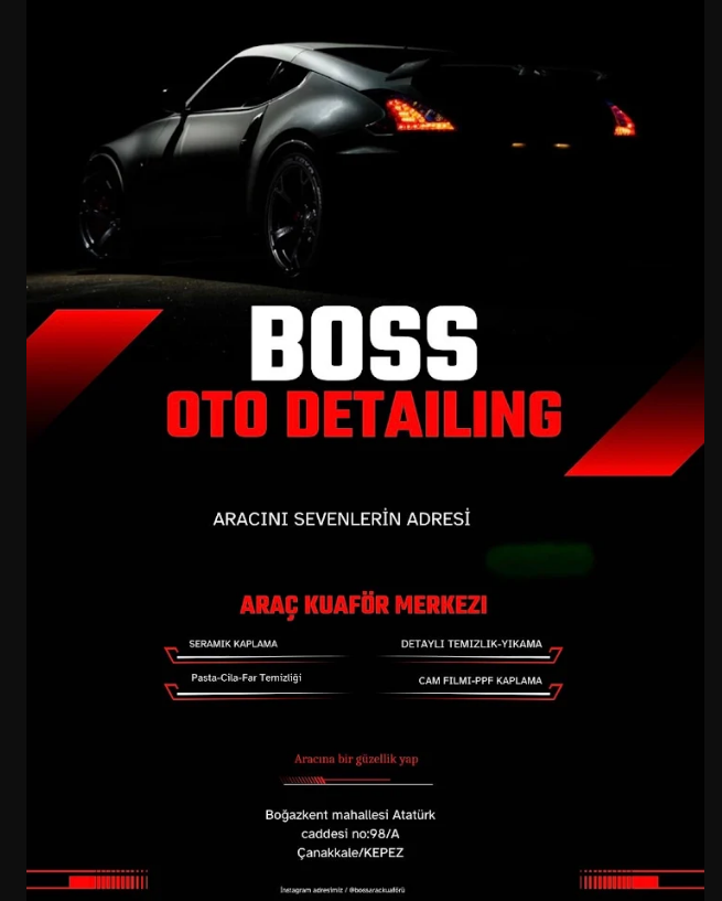 BOSS ARAÇ KUAFÖRÜ - ÇANAKKALE